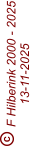  F Hilberink 2000 - 2025 13-11-2025